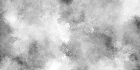 Blurred gray decorative plaster or concrete texture with grunge effect, Black grey texture with clouds, White powder explosion on black grunge texture, Gray abstract background with grainy clouds.