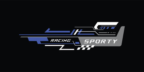 Car decal stripe wrap sticker sport racing print