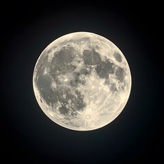 Obraz premium Closes up moon in the night