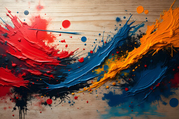 irregular brush painted wooden background