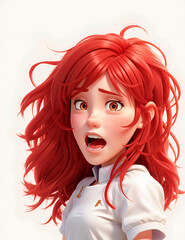red hair cartoon women