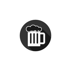 Beer glass icon isolated on transparent background