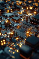 Obraz premium Computer Motherboard Close-Up