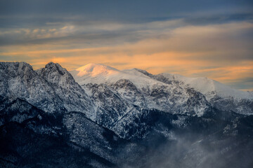 sunrise on Giewont and in the Western Tatras © Jaro