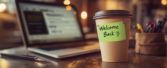 The Coffee Cup with Note