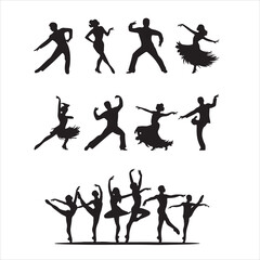 dancer vector silhouette