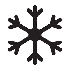 Christmas Design Element Clipart - Xmas snowflakes Silhouette Vector illustration
