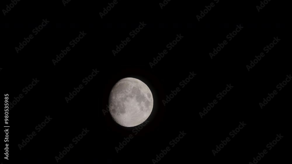 Canvas Prints close-up of the moon rising. craters and the surface of the moon visible.