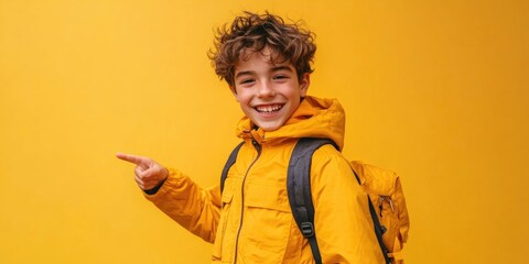 Boy Pointing at Something