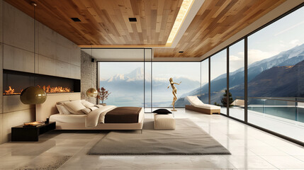 Fototapeta premium Modern Bedroom Interior House