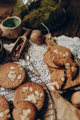 Homemade cakes, chocolate biscuits, tea biscuits, chocolate biscuits