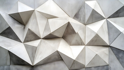 Fototapeta premium Clean, sharp geometric patterns in neutral tones, giving off a sleek, modern vibe