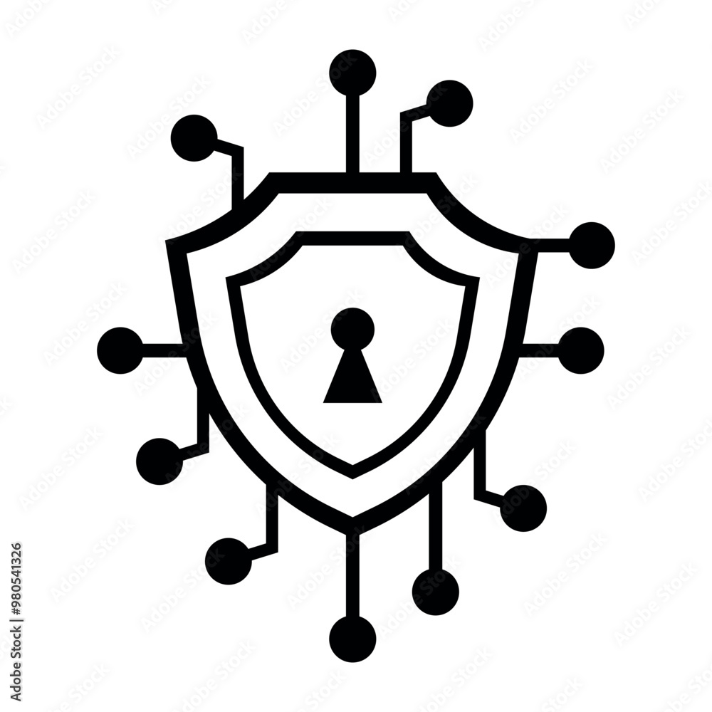 Canvas Prints Cyber Security Icon