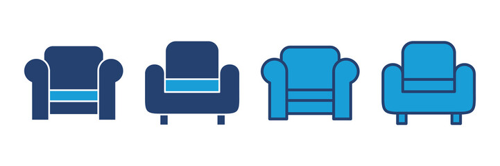 Sofa icon vector. sofa icon illustration