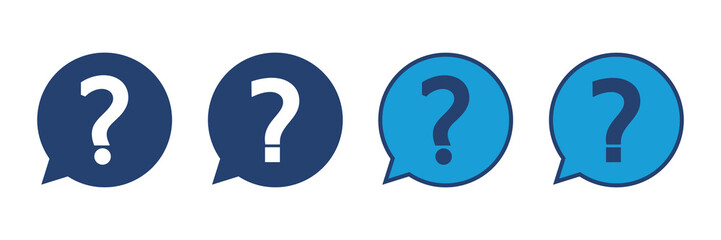 Question icon vector. question mark icon vector.