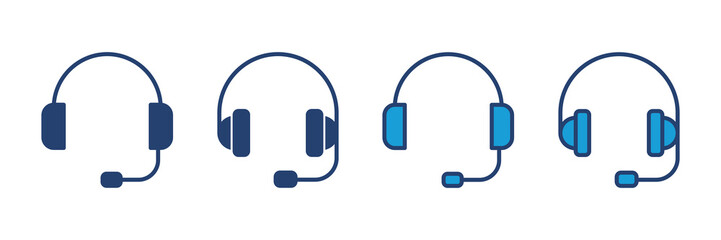 Headphone icon vector. Headvector icon symbols