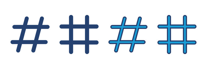 Obraz premium Hashtag icon vector. hashtag symbol