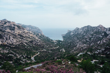 Calanques de Marseille, Popular nature attraction in Southern France. National park.