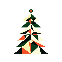 Fototapeta premium Geometric Christmas Tree