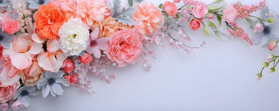 Photo booth backdrop combined with a floral arch, creating a stunning visual for events