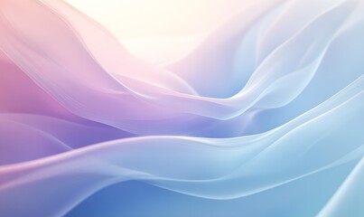 Abstract background with a pastel purple and blue color gradient  curved lines  soft lighting 