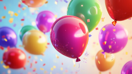 Colorful balloons celebrate every good moment