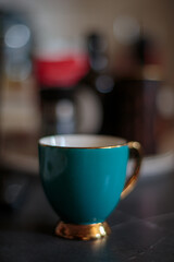 Coffee mug on a table