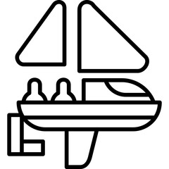 Masthead Sloop Sailboat Icon