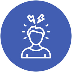 Stress vector icon illustration of Lifestyles iconset.