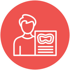 Diving Instructor vector icon illustration of Vacation and Tourism iconset.