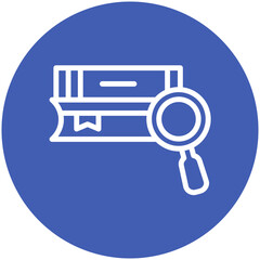 Research vector icon illustration of Literature iconset.