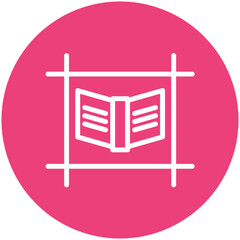 Plot vector icon illustration of Literature iconset.