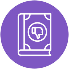 Criticism vector icon illustration of Literature iconset.