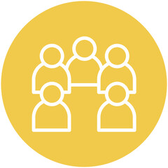 Small Group vector icon illustration of Vacation Planning iconset.