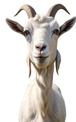 Fototapeta premium PNG closeup goat livestock ai generated
