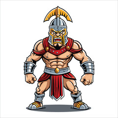 Gladiator illustration vector