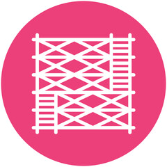 Scaffolding vector icon illustration of Home Improvements iconset.