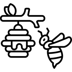 Obraz premium Bee Icon