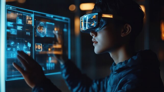 Overlay for AR and VR applications, creating immersive and interactive experiences with transparent digital layers.