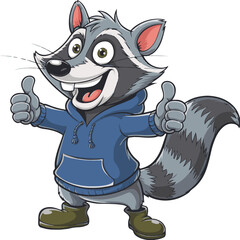 raccon in costume.eps