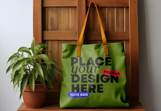 Tote Bag Mockup Generated with AI