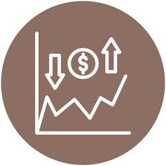 Profit Loss vector icon illustration of Business & Economy iconset.
