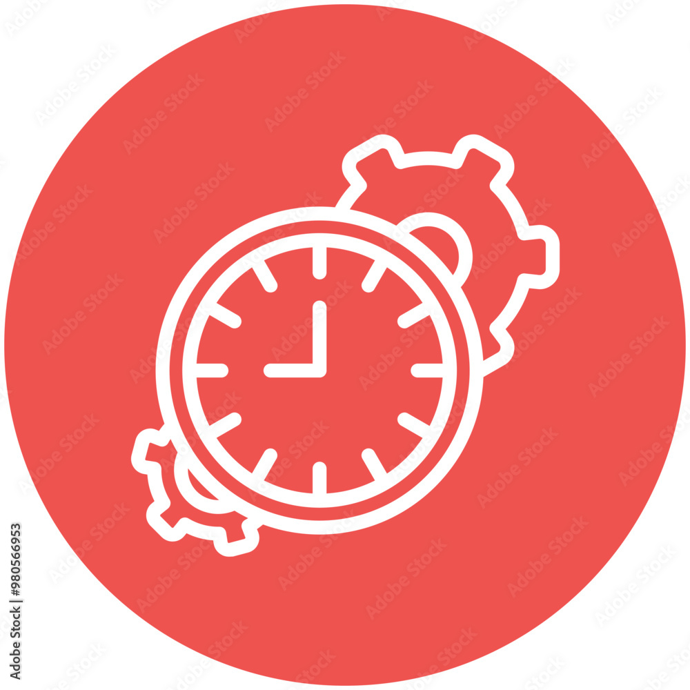 Canvas Prints Time Management vector icon illustration of Human Resource iconset.