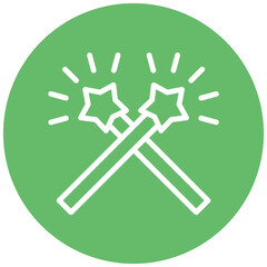 Magic Wand vector icon illustration of Children Toys iconset.