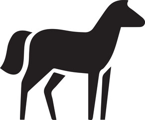 Horse icon symbol vector image Illustration
