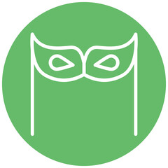 Party Mask vector icon illustration of Party and Celebration iconset.