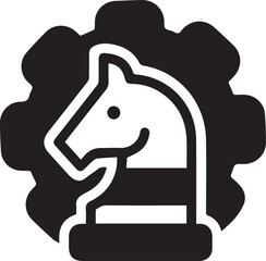 Horse icon symbol vector image Illustration
