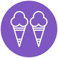 Ice Cream vector icon illustration of Party and Celebration iconset.