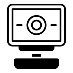 Web Camera line glyph icon