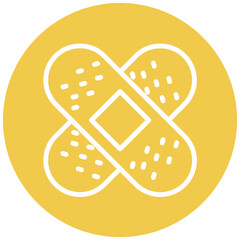 Bandage vector icon illustration of Pharmacy iconset.